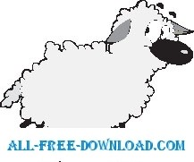 free vector Sheep 10
