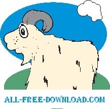free vector Mountain Goat 2