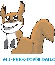 free vector Squirrel Smiling