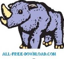 free vector Rhino 09