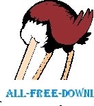 free vector Ostrich Head in Sand 1