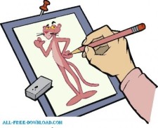 free vector Pink Panther 008