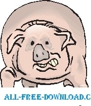 free vector Pig Stressed