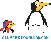 free vector Penguins 3