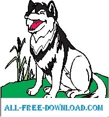 free vector Wolf Smiling