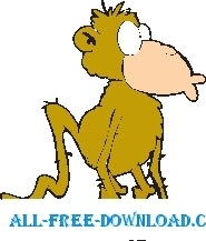 free vector Monkey 08