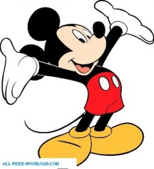 free vector Mickey Mouse 004