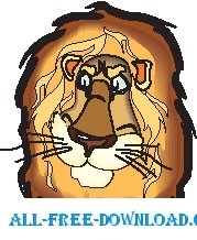 free vector Lion Head 3