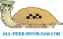 free vector Tortoise Taxi Driver