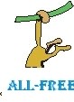 free vector Monkey Hanging by Tail