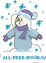 free vector Rabbit in Snow 2