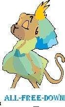 free vector Monkey Princess