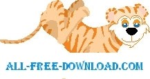 free vector Tiger Running 2