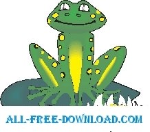 free vector Frog Smiling