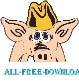 free vector Pig Wearing Hat 2