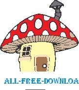 free vector Mushroom House 1