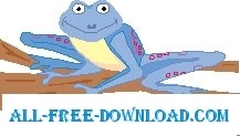 free vector Frog in Tree