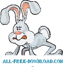 free vector Rabbit Disgruntled