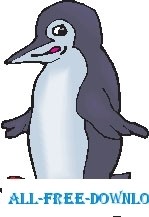 free vector Penguin Waddling