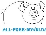 free vector Pig 05