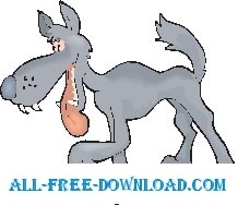 free vector Wolf Walking 1