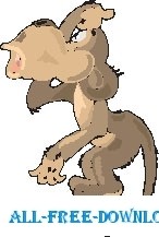 free vector Monkey Confused