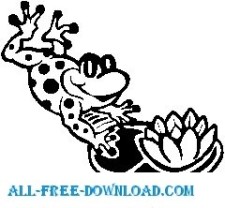 free vector Frog Leaping 2