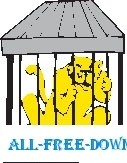 free vector Tiger Caged