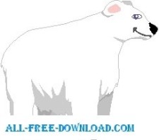 free vector Polar Bear 3