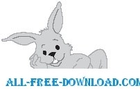 free vector Rabbit Relaxing