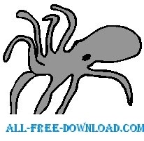 free vector Octopus 09