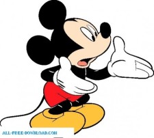 free vector Mickey Mouse 003