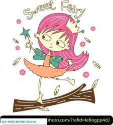 free vector Sweet fairy