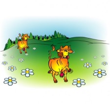 free vector Cow