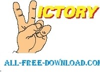 free vector VICTORY