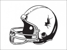 free vector Football Helmet