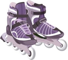 free vector Roller skate shoes 1