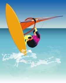 free vector Surfing sport vector 1