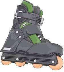 free vector Roller skate shoes 2