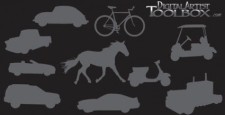 free vector Transportation silhouettes free vector