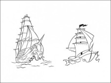 free vector 
								Vector Pirate Ships							