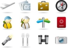 free vector Handy Icons  Vacations & Travel