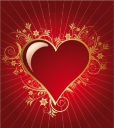 free vector Heart for valentine day