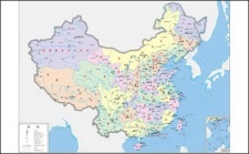 free vector China maps (four-color) vector