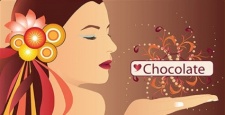 free vector People chocolate circle face flower girl hand lips swirl