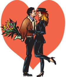 free vector Couple in love