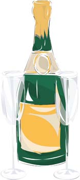 free vector Champagne for celebration vector 3