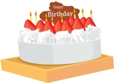 free vector Tart birthday cake 7
