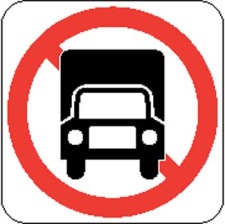 free vector No Truck Sign Board Vector