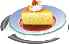 free vector Cake and cherry 4